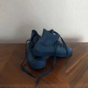 High Top Converse Swaed Blue Women's 8